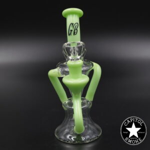 product glass pipe 210000039753 00 | Green Bear Slime Green Double Uptake