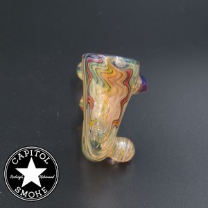 product glass pipe 210000040175 00 | Jefe Sherlock Fumed w/ Amber Purple bowl and carb extension, fumed kickstand