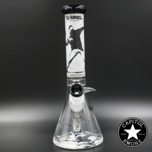product glass pipe 210000041400 00 | G-Rollz 14" Beaker 18mm - Banksy Flower Toss