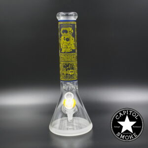 product glass pipe 210000041728 00 | Cheech Glass 14"Yellow Beaker Mind Of A Maniac