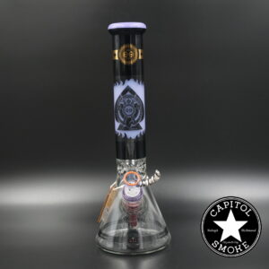 product glass pipe 210000041730 00 | Cheech Glass 15" Beaker Milky Purple Protect The Crest w/ Dab Pad