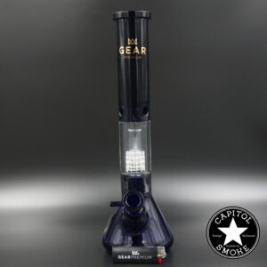 product glass pipe 210000042510 00 | Sidekick- 15" 7mm Dual Chamber Beaker- Blue
