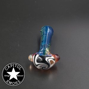 product glass pipe 210000042793 00 | Jefe Medium Black, Red, and Blue Spoon Pipe