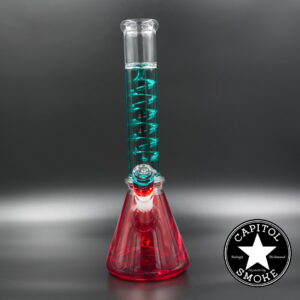 product glass pipe 210000044232 00 | Cheech Red and Blue Glycerin Beaker w/ Glycerin Slide