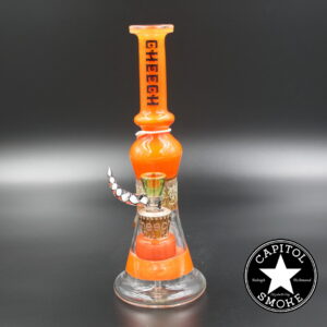 product glass pipe 210000044246 00 | Cheech Glass 9" Full Orange Rig w/ Sandblasted Section