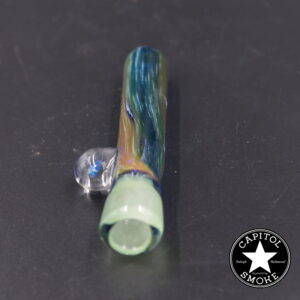 product glass pipe 210000044452 00 | Gem's Glasswerx Green Tipped Opal Chillum