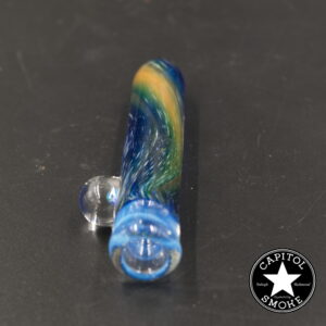 product glass pipe 210000044454 00 | Gem's Glasswerx Clear Tipped Opal Chillum