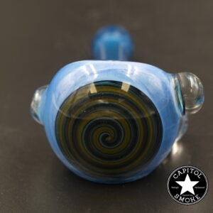 product glass pipe 210000045103 00 | G-Check Metallic Blue Swirl Worked Spoon