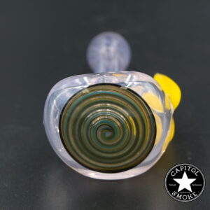 product glass pipe 210000045113 00 | G-Check Pink and Yellow Horned Worked Spoon