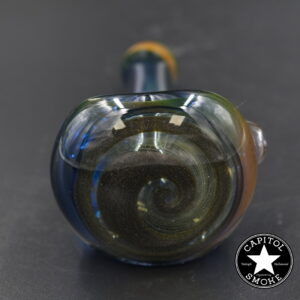 product glass pipe 210000045125 00 | G-Check Black and Blue Sparkle Worked Spoon