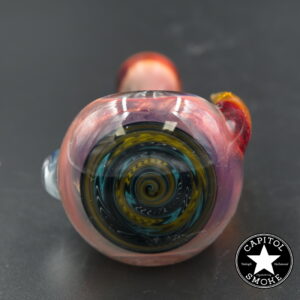 product glass pipe 210000045139 00 | G-Check Pink and Dark Yellow Horned Worked Spoon