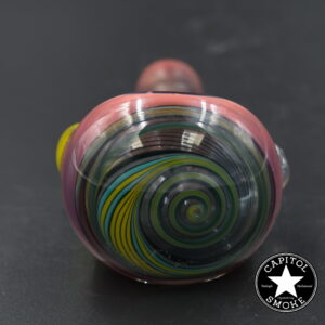 product glass pipe 210000045143 00 | G-Check Pink and Yellow Horned Worked Spoon