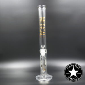product glass pipe 210000045587 00 | Medicali Gold 18" 14mm Straight Tube