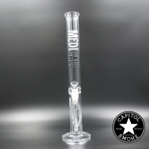 product glass pipe 210000045592 00 | Medicali Black and White 18" 14mm Straight Tube
