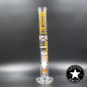 product glass pipe 210000045616 00 | Medicali Orange 18" 14mm Tree Perc Straight Tube