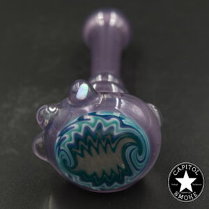 product glass pipe 210000046681 00 | Cristo STB - Purp Shine With Light Blue Wag Cap