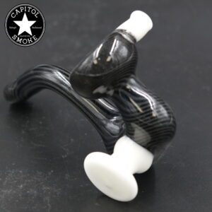 product glass pipe 210000046709 00 | Cole Glass Black and Grey Linework Sherlock