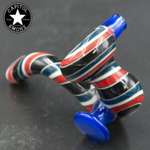 product glass pipe 210000046717 00 | Cole Glass Black, Red, Blue, and White Linework Sherlock
