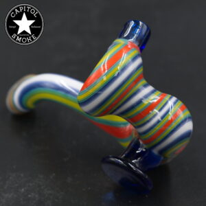 product glass pipe 210000046731 00 | Cole Glass Orange, Blue, Yellow, and Green Linework Sherlock