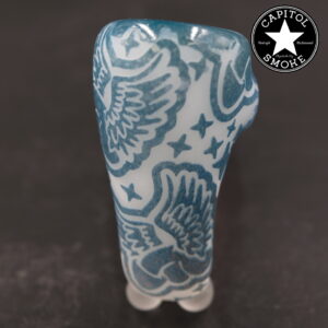 product glass pipe 210000046877 00 | Thinkboro Blue and Orange Deep Carved