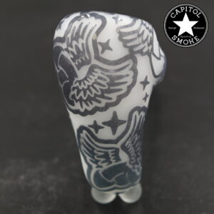 product glass pipe 210000046881 00 | Thinkboro Blue and Black Deep Carved