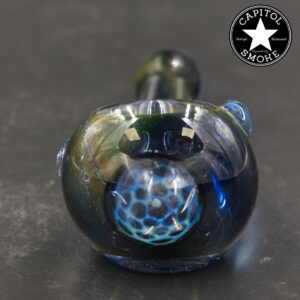 product glass pipe 210000046922 00 | G-Checked Blue Worked Horned Spoon Sm