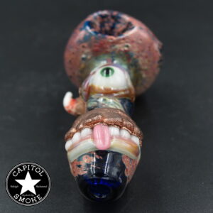 product glass pipe 210000047302 00 | Plug A Nug Electroformed Bronze Teeth, Pink and Blue Cyclops HP