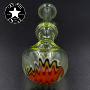 product glass pipe 210000047330 00 | Dawn K Translucent Lime Green Worked Spoon