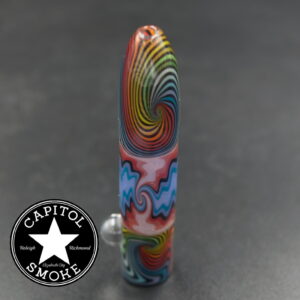 product glass pipe 210000047347 00 | Mike Totten Rainbow Swirl Worked One Hitter Med