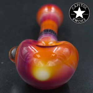 product glass pipe 210000047405 00 | Super Nice American Orange and Fuchsia with Marble Spoon