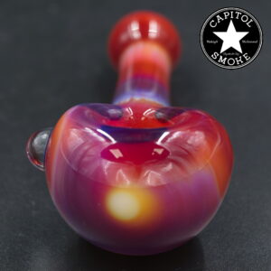 product glass pipe 210000047407 00 | Super Nice American Fuchsia and Purple with Marble Spoon