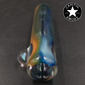 product glass pipe 210000047415 00 | Cameron Reed Glass Blue, Yellow, and Purple Large Fume Stardust Onie w/ Opal