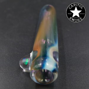product glass pipe 210000047417 00 | Cameron Reed Glass White, Yellow, and Purple Large Fume Stardust Onie w/ Opal