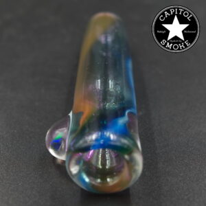 product glass pipe 210000047423 00 | Cameron Reed Glass Blue, Yellow, and Purple Small Fume Stardust Onie w/ Opal