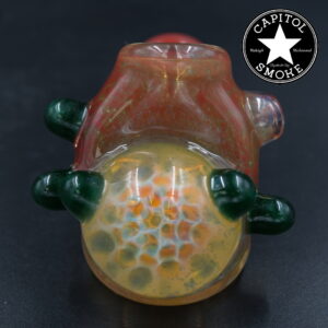 product glass pipe 210000047430 00 | Catfish Glass Orange Honeycomb Hammer