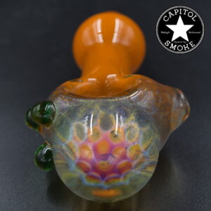 product glass pipe 210000047446 00 | Catfish Glass Orange Honeycomb Frit HP