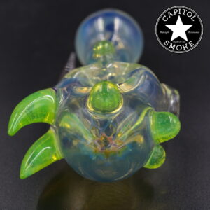 product glass pipe 210000047448 00 | Catfish Glass with Slime Green Horns Honeycomb Fume HP w/ Hooks