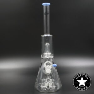 product glass pipe 210000047531 00 | Green Bear Purple Trio Perc Beaker