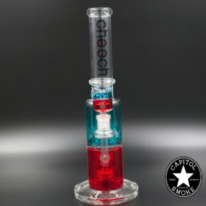 product glass pipe 210000047534 00 | Cheech Red and Blue Double Glycerin Rig w/ Perc