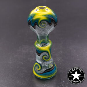 product glass pipe 210000047704 00 | Mike Fro Blue and Yellow Onies