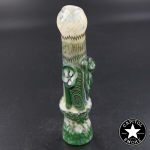 product glass pipe 210000047747 00 | Glassberry Cupcake Green and White w/ Spiral Millie Chillum