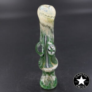 product glass pipe 210000047751 00 | Glassberry Cupcake Green and White Chillum