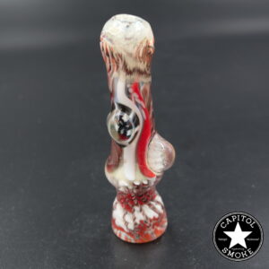 product glass pipe 210000047757 00 | Glassberry Cupcake Red, White, and Black w/ Bubble Millie Chillum