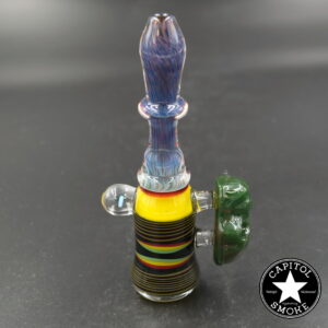product glass pipe 210000047789 00 | Spitfire Yellow Glass Linework Green Skull Chillum