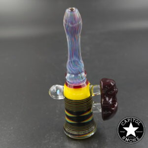 product glass pipe 210000047791 00 | Spitfire Glass Yellow Linework Red Skull Chillum